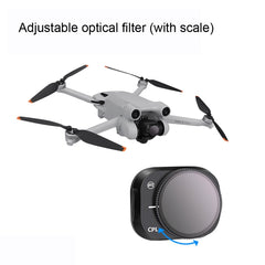 RCSTQ Aluminum Alloy Adjustable Filter Accessories for DJI Mini 3 Pro,Style: UV+CPL+ND8+ND16+ND32+ND64 6 In 1, UV, CPL, ND8, ND16, ND32, ND64, 4 In 1 Set, 6 In 1 Set