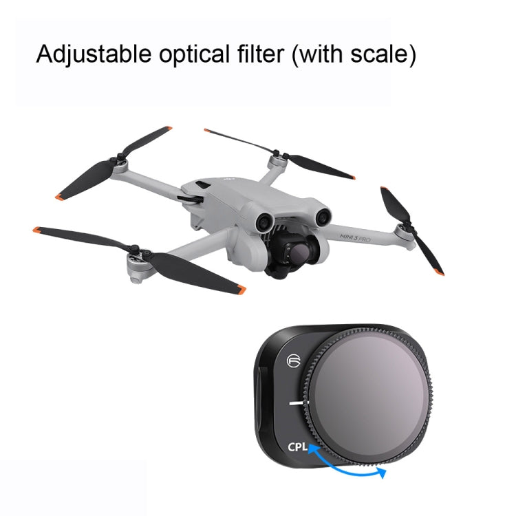RCSTQ Aluminum Alloy Adjustable Filter Accessories for DJI Mini 3 Pro,Style: UV+CPL+ND8+ND16+ND32+ND64 6 In 1, CPL, ND8, ND16, ND32, ND64, 4 In 1 Set, 6 In 1 Set