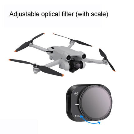 RCSTQ Einstellbares Filterzubehör aus Aluminiumlegierung für DJI Mini 3 Pro, Stil: UV+CPL+ND8+ND16+ND32+ND64 6 in 1, UV, CPL, ND8, ND16, ND32, ND64, 4 in 1 Set, 6 in 1 Set