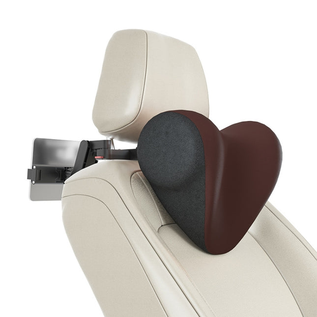 A09 Car Seat Headrest Memory Foam Comfortable Neck Pillow, Style:, With Stand  (Coffee), With Stand  (Blue), With Stand  (Gray), Without Stand (Black), Without Stand (White), Without Stand (Pink), With Stand (Black), Without Stand (Coffee)             ...
