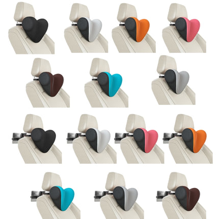 A09 Car Seat Headrest Memory Foam Comfortable Neck Pillow, Style:, With Stand  (Gray), Without Stand (Black), Without Stand (White), Without Stand (Orange), Without Stand (Pink), With Stand (Black), Without Stand (Coffee), With Stand  (White)          ...