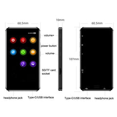WIFI Game E-Book Touch Screen Bluetooth Mini Tablet MP3/MP4/MP5, TF Capacity:
