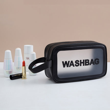 2 PCS Frosted Translucent Waterproof Storage Bag Cosmetic Bag Swimming Bag Wash Bag, Black M, Black M 2 Handles, Black L, Pink S, Pink M, Pink M 2 Handles, Pink L, White S, White M, White M 2 Handles, White L, Blue S, Blue M, Blue M 2 Handles, Blue L