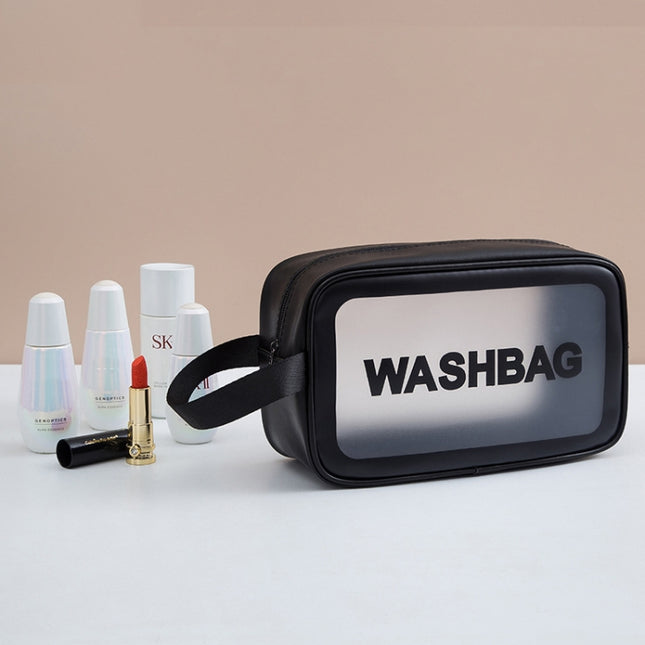 2 PCS Frosted Translucent Waterproof Storage Bag Cosmetic Bag Swimming Bag Wash Bag, Black M, Black M 2 Handles, Black L, Pink S, Pink M, Pink M 2 Handles, Pink L, White S, White M, White M 2 Handles, White L, Blue S, Blue M, Blue M 2 Handles, Blue L