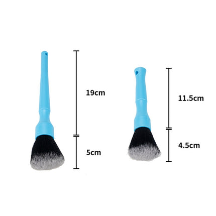 Car Details Soft Bristle Interior Brush Crevice Cleaning Brush, Style:, Short Black Handle, Long Black Handle, Short Red Handle, Long Red Handle, Short Blue Handle, Long Blue Handle