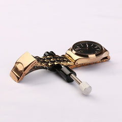 Adjustable Watch Strip Removal Metal Strap Bracelet Link Pin Repair Tool, Black, Blue, Golden