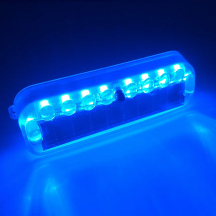 LED Solar Decorative Night Vibration Lighting Warning strobe Lamp, Long Blue, Long Red, Long White