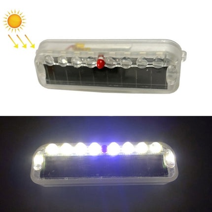 LED Solar Decorative Night Vibration Lighting Warning strobe Lamp, Long Blue, Long Red, Long White