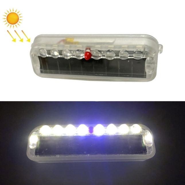 LED Solar Decorative Night Vibration Lighting Warning strobe Lamp, Long Blue, Long Red, Long White