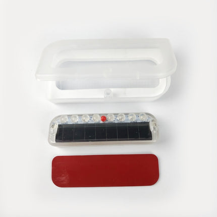 LED Solar Decorative Night Vibration Lighting Warning strobe Lamp, Long Blue, Long Red, Long White