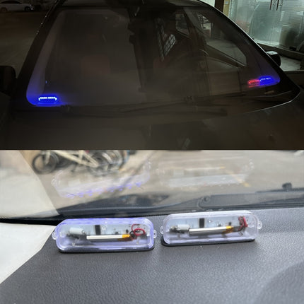 LED Solar Decorative Night Vibration Lighting Warning strobe Lamp, Long Blue, Long Red, Long White