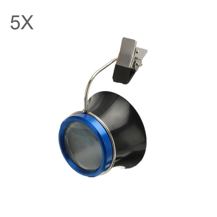 Clip On Eyeglass Magnifier Watch Repair Tool Loupes Magnifying Lens, 5X, 10X, 20X