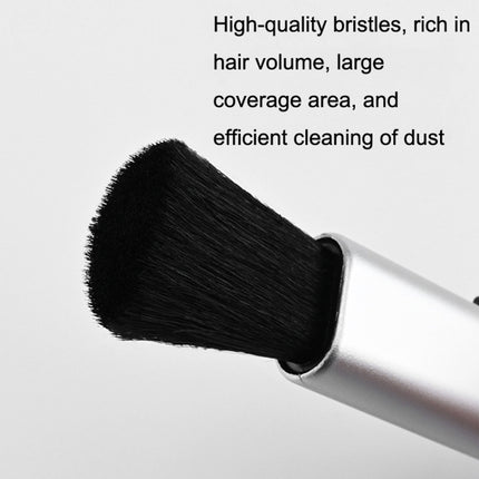 10 PCS Car Air Conditioner Air Outlet Telescopic Cleaning Brush, 10PCS+Black, 10PCS+Silver