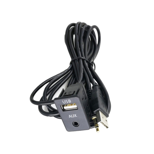 Car Modified AUX+USB Socket Audio Modification Accessories 3.5mm USB Extension Line, AUX+USB