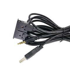 Car Modified AUX+USB Socket Audio Modification Accessories 3.5mm USB Extension Line, AUX+USB