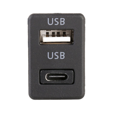 Car Universal Modification Type-C+USB Interface Charging Use Seat, Type-C+USB