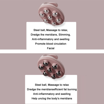 Calf Muscle Relaxation Abdominal Ball Meridian Massager, Color:, Orange Steel Ball OPP, Green Steel Ball OPP, Pink Steel Ball OPP, Blue Steel Ball OPP, Orange Magnetic Ball OPP, Green Magnetic Ball OPP, Pink Magnetic Ball OPP, Blue Magnetic Ball OPP