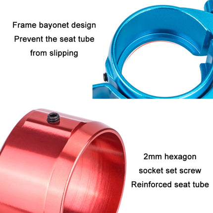 ZTTO Folding Bicycle Seatpost Clamp Retrofit Accessories, 39.8mm (Red)