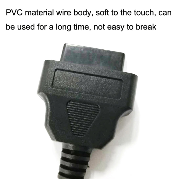 16PIN USB AM To OBD2 Female Conversion Cable Car Computer Diagnostic Cable, 16PIN