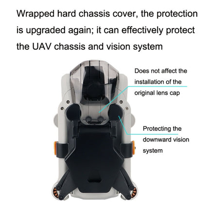 Sunnylife MM3-SJ398 For Mini 3 Pro Propeller Blade Retainer Chassis Cover, For DJI Mini 3 Pro(Black), For DJI Mini 3 Pro(Dual -color)