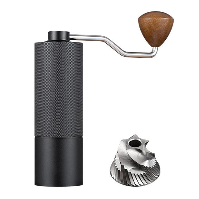 CNC Stainless Steel Hand Crank Coffee Bean Grinder, Pentagon Black, Pentagon Gray, Pentagon Red, Hexagon Black, Hexagon Gray, Hexagon Red, Seven Corner Black, Seven Corner Silver, Seven Corner Gray, Seven Corner Red