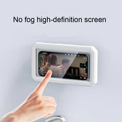 Retractable Rotating Bathroom Waterproof Mobile Phone Box Wall Mount Mobile Phone Holder, White, Black, Pink, Green