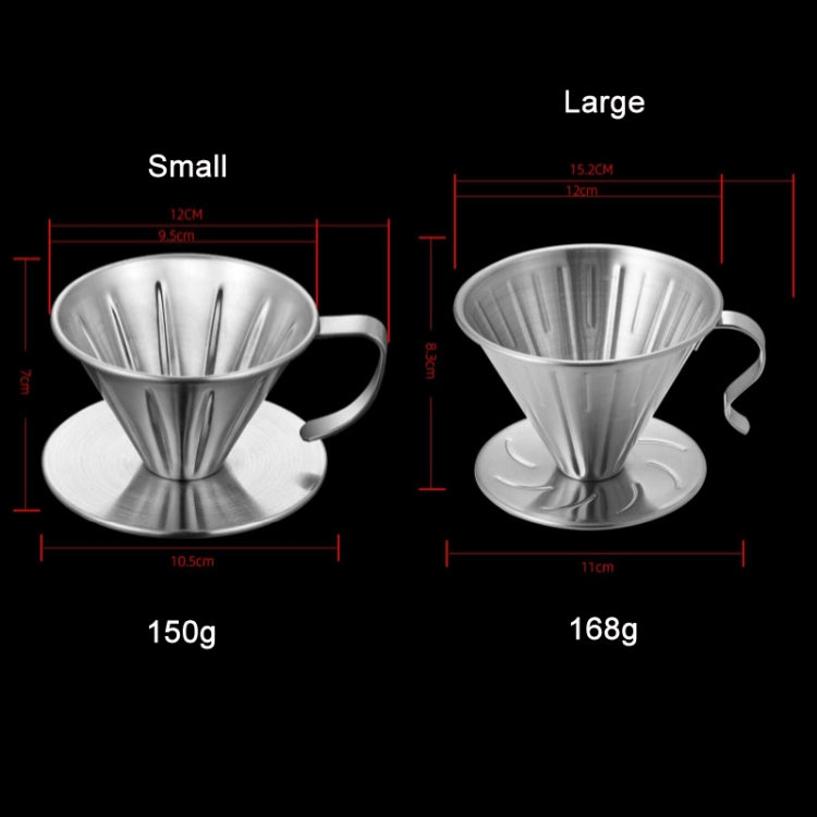 Double-layer Stainless Steel Pour-over Coffee Filter, Size:, Small