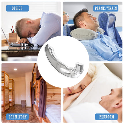 Sleeping Anti Snoring Mouth Guard Braces For Sleep Better Breath, White, Black