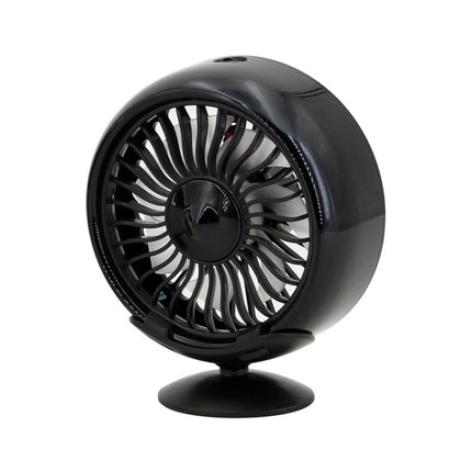 F102 Vehicle Dashboard Multi-function USB Colorful Lights Fan, Black, Silver