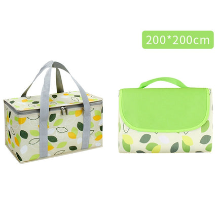 JY2209 Camping Moistureproof Portable Picnic Basket Set, Spec:, Red White, Yellow White, Leaves, Red White+150x100cm, Yellow White+150x100cm, Leaves+150x100cm, Red White+150x200cm, Yellow White+150x200cm, Leaves+150x200cm, Red White+200x200cm          ...