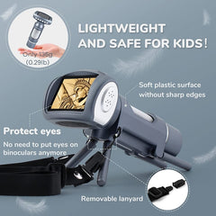 Children Camera Microscope USB Electronic Microscope Digital Magnifying Glass, Children Camera Pink, Children Camera Silver Gray