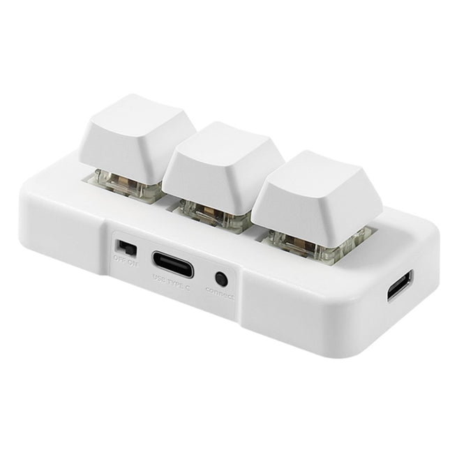 MK321 3 Keys Custom Keys Game Office PS Clip Macro Programming Keypad, Cable Length: 1.5m