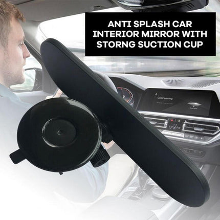CZC-220 Car Strong Suction Cup Big Vision Flat Rearview Mirror