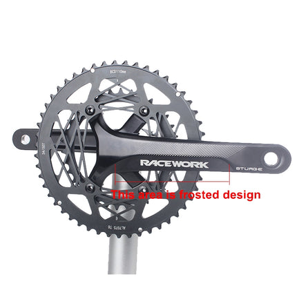 RACEWORK RKRFA Road Bike Aluminum Alloy 22-speed Crankset, Spec:, 50-34T without BB, 53-39T without BB, 50-34T with BB, 53-39T with BB