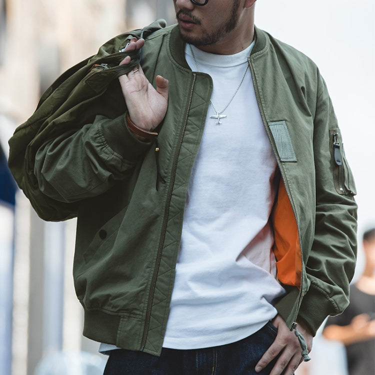 W2007119 Retro Bomber Jacket Autumn and Winter Casual Baseball Uniform