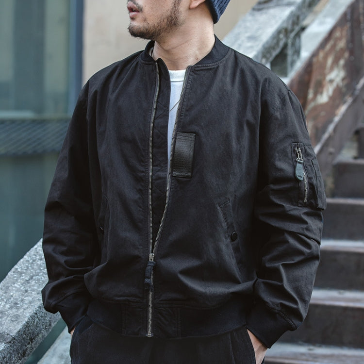 W2007119 Retro Bomber Jacket Autumn and Winter Casual Baseball Uniform