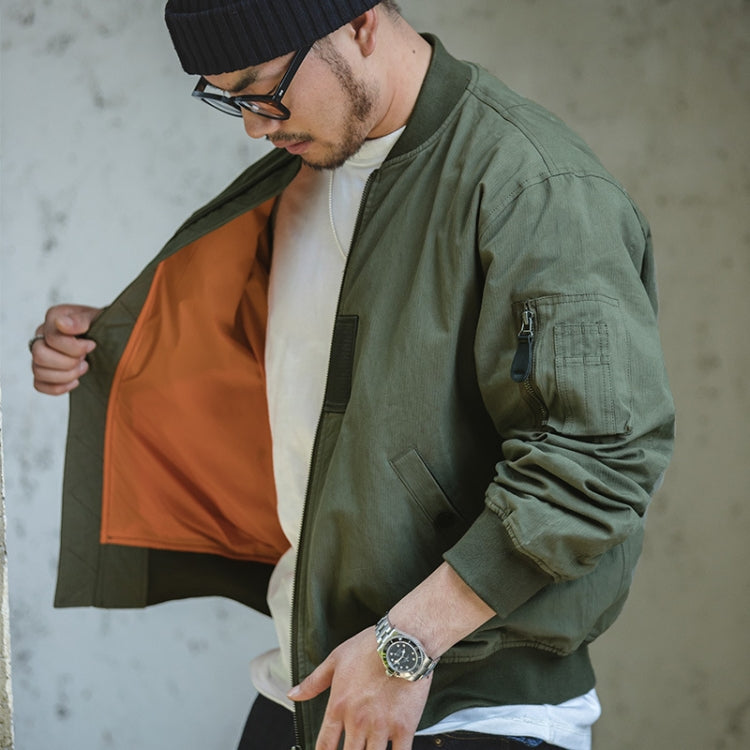 W2007119 Retro Bomber Jacket Autumn and Winter Casual Baseball Uniform