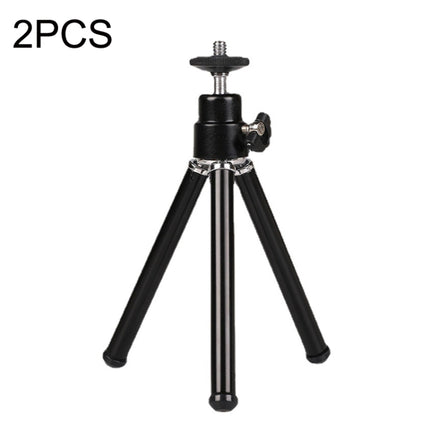 2PCS Projector Phone Stand Desktop Portable Telescopic Mini Metal Tripod, Style:, 2 Sections (Black), 2 Sections (Silver), 3 Sections (Black), 3 Sections (Silver)