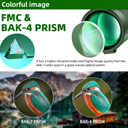 40X60 Outdoor Night Vision High Power HD Monocular, (Standard), (Standard+Universal Clip+Tripod)