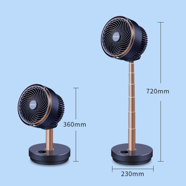 Shaking Head Air Circulation Fan Household Silent Bedroom Floor Fan, US Plug