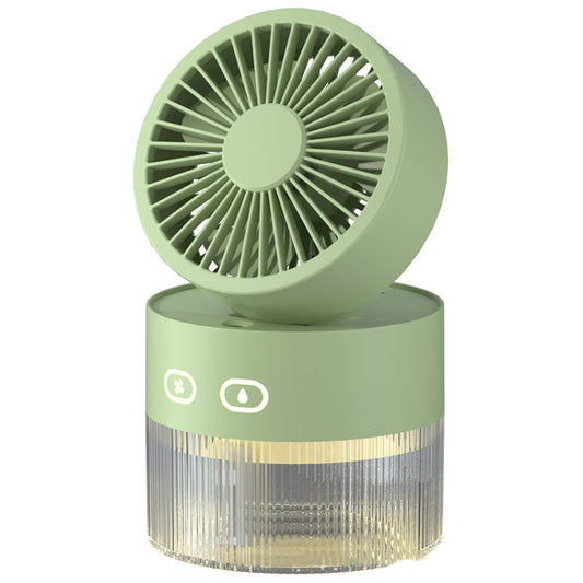 OM008 Desktop Foldable Spray Humidification Mini USB Water Cooling Fan, OM008 Mousse Green