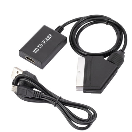 HDMI To Scart Converter 1080p HD Video Adapter, HDMI to SCART 1080P