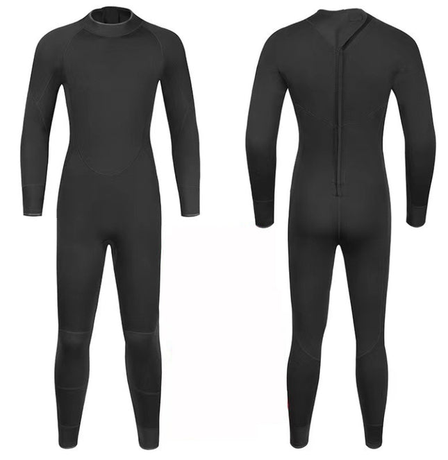 DIVESTAR 3mm Adult One Piece Wetsuit Long Back zipper Warm Diving Surf Suit