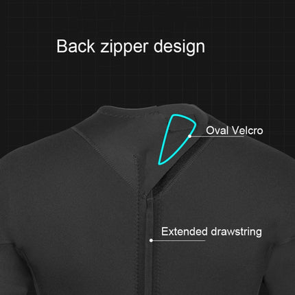 DIVESTAR 3mm Adult One Piece Wetsuit Long Back zipper Warm Diving Surf Suit