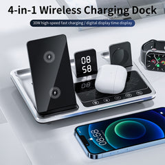 R11 4 In 1 30W Phone Wireless Charger with Ambient Light