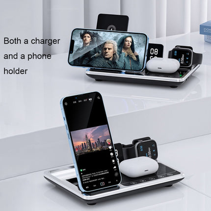 R11 4 In 1 30W Phone Wireless Charger with Ambient Light