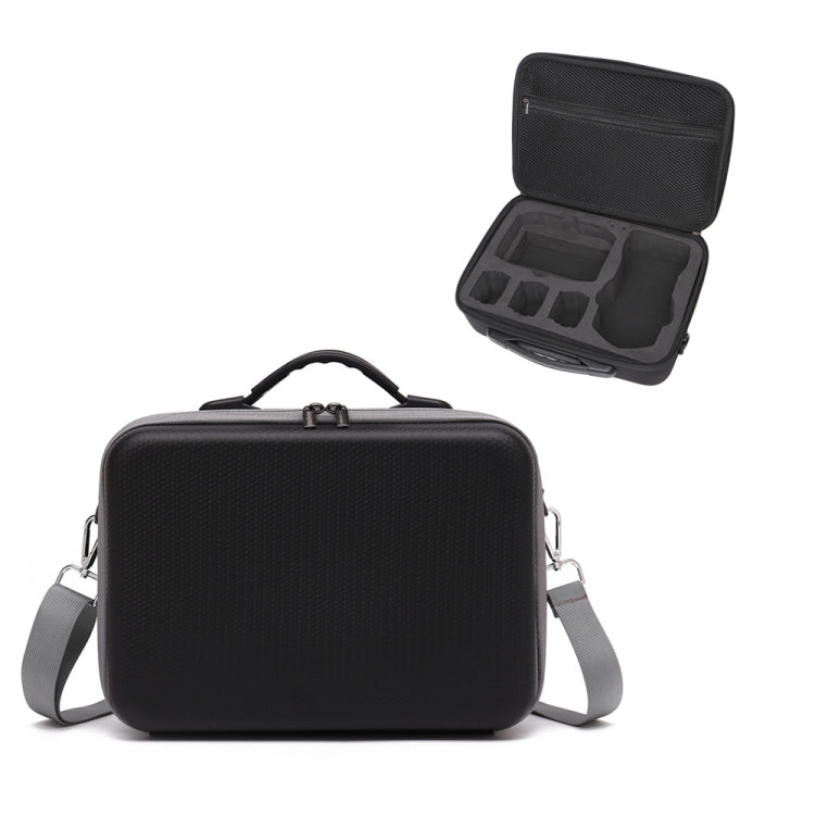 Drone Shoulder Messenger Bag Handbag for DJI Mavic Air 2/Air 2S, 1680 Nylon Black, PU Diamond Pattern Black