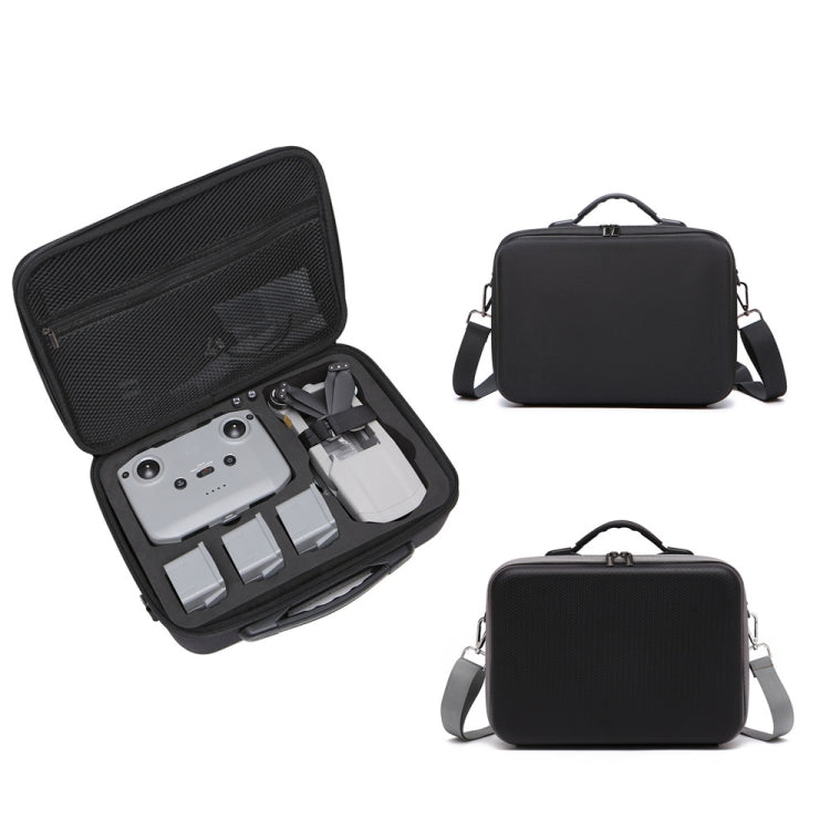 Drone Shoulder Messenger Bag Handbag for DJI Mavic Air 2/Air 2S, 1680 Nylon Black, PU Diamond Pattern Black