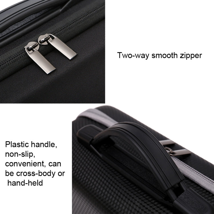 Drone Shoulder Messenger Bag Handbag for DJI Mavic Air 2/Air 2S, 1680 Nylon Black, PU Diamond Pattern Black