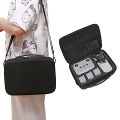 Drone Shoulder Messenger Bag Handbag for DJI Mavic Air 2/Air 2S, 1680 Nylon Black, PU Diamond Pattern Black
